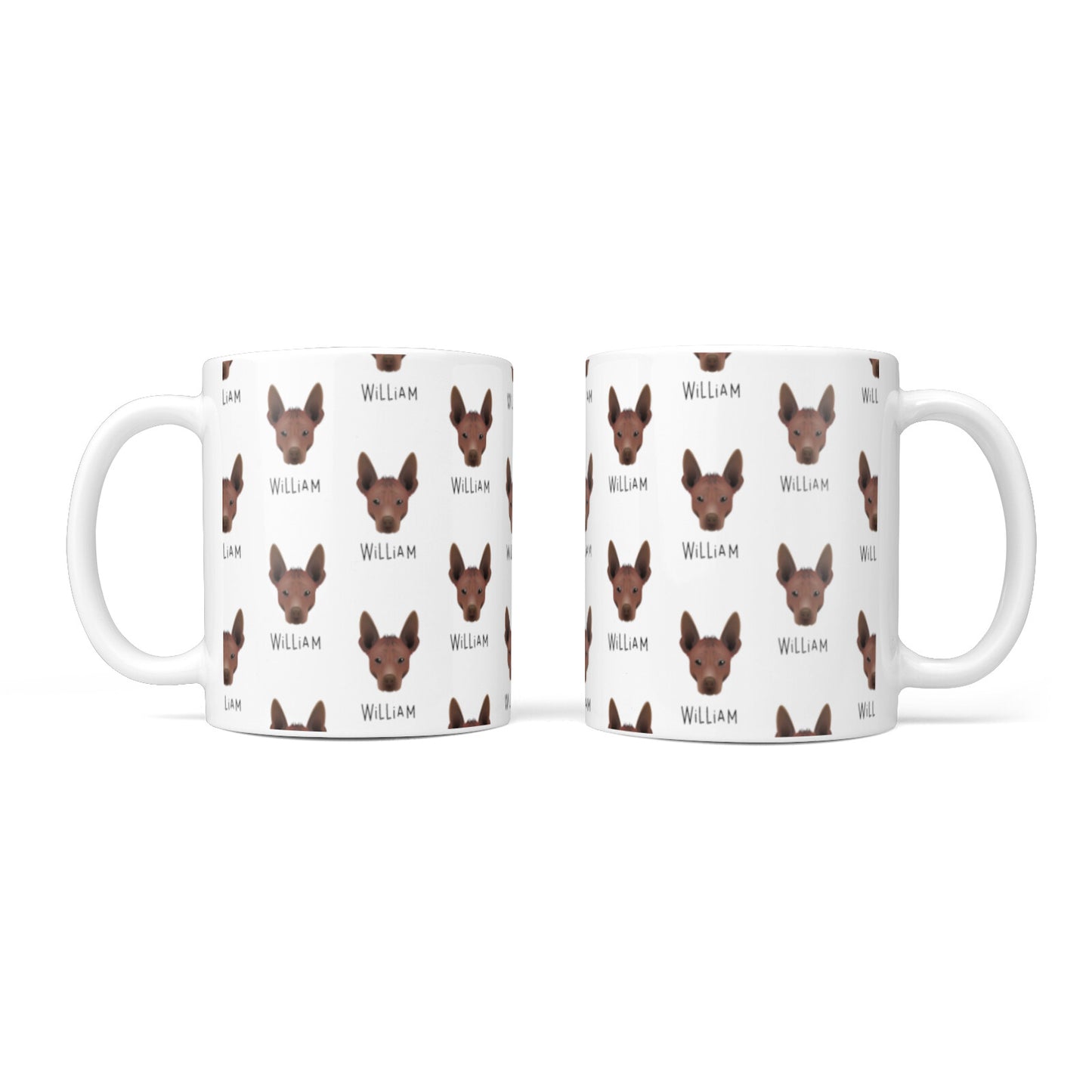 Mexican Hairless Icon with Name 10oz Mug Alternative Image 3