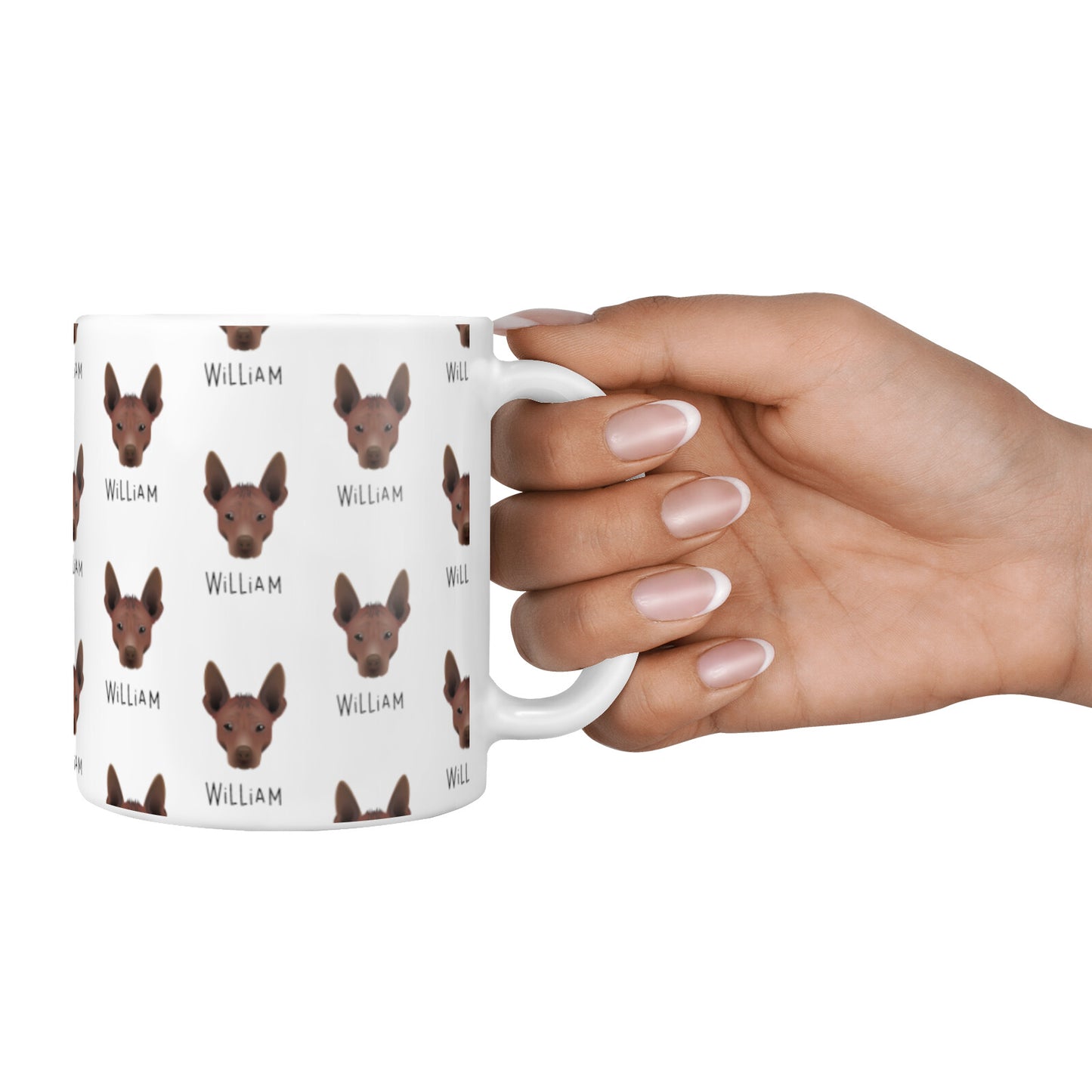 Mexican Hairless Icon with Name 10oz Mug Alternative Image 4
