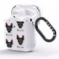 Mexican Hairless Icon with Name AirPods Clear Case Side Image