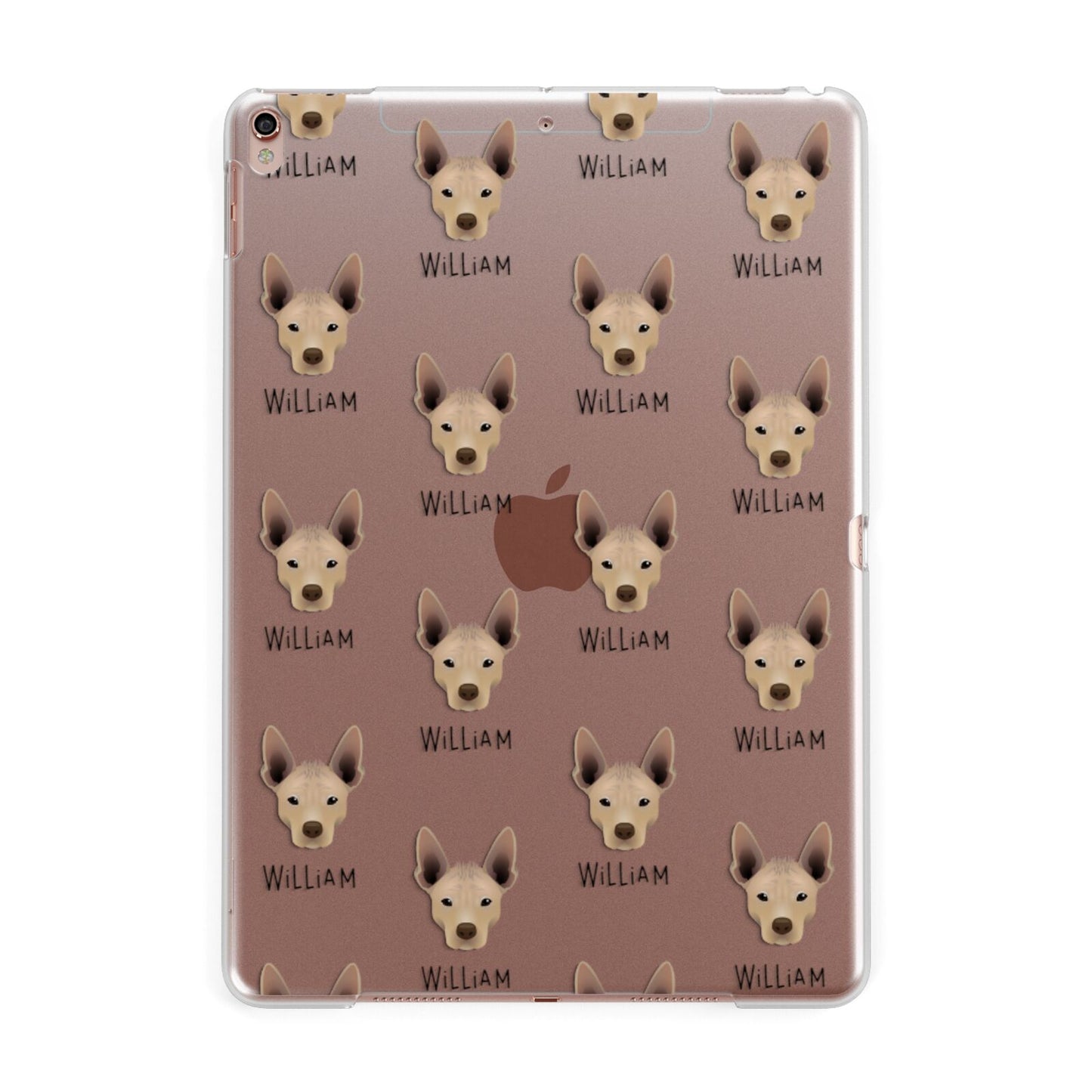 Mexican Hairless Icon with Name Apple iPad Rose Gold Case