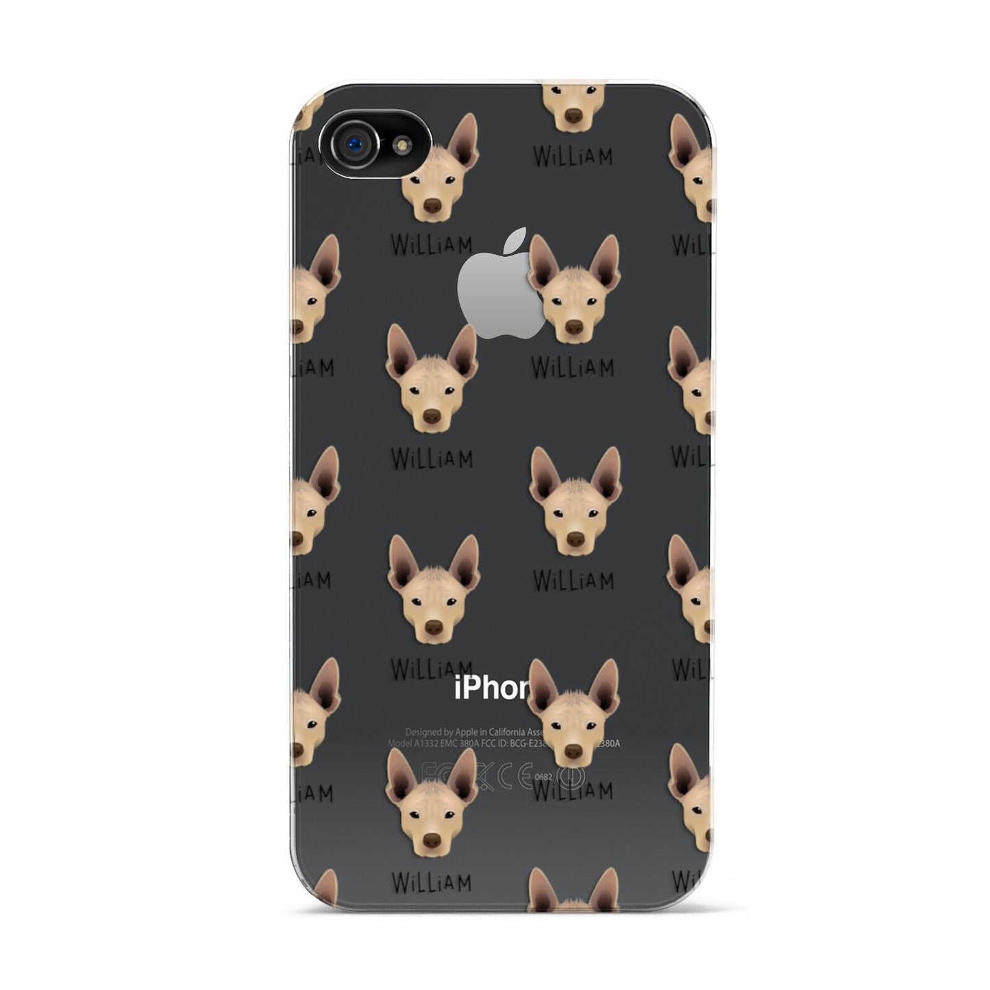Mexican Hairless Icon with Name Apple iPhone 4s Case