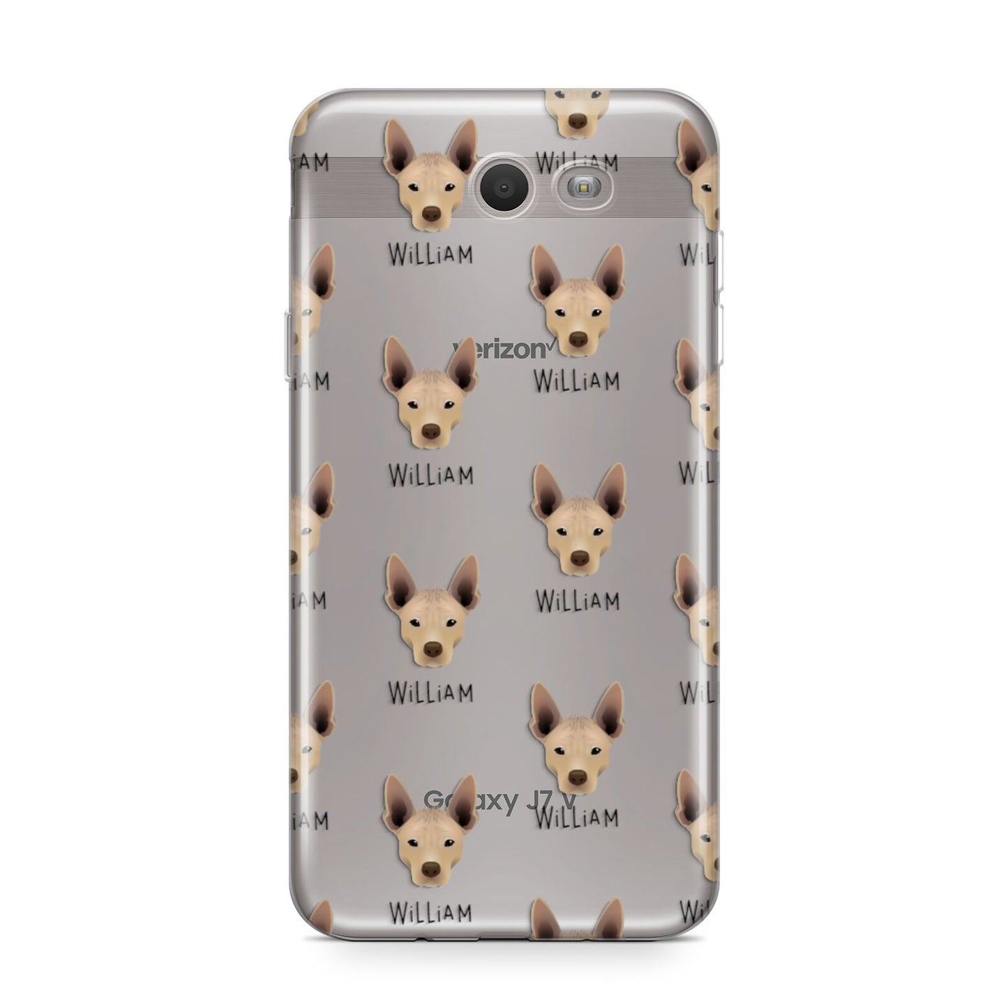 Mexican Hairless Icon with Name Samsung Galaxy J7 2017 Case