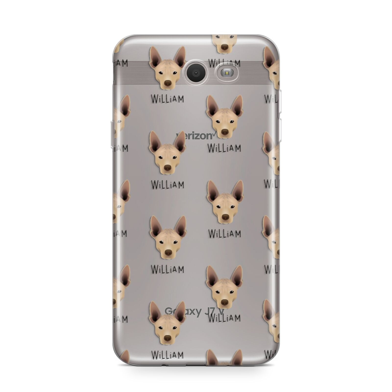 Mexican Hairless Icon with Name Samsung Galaxy J7 2017 Case