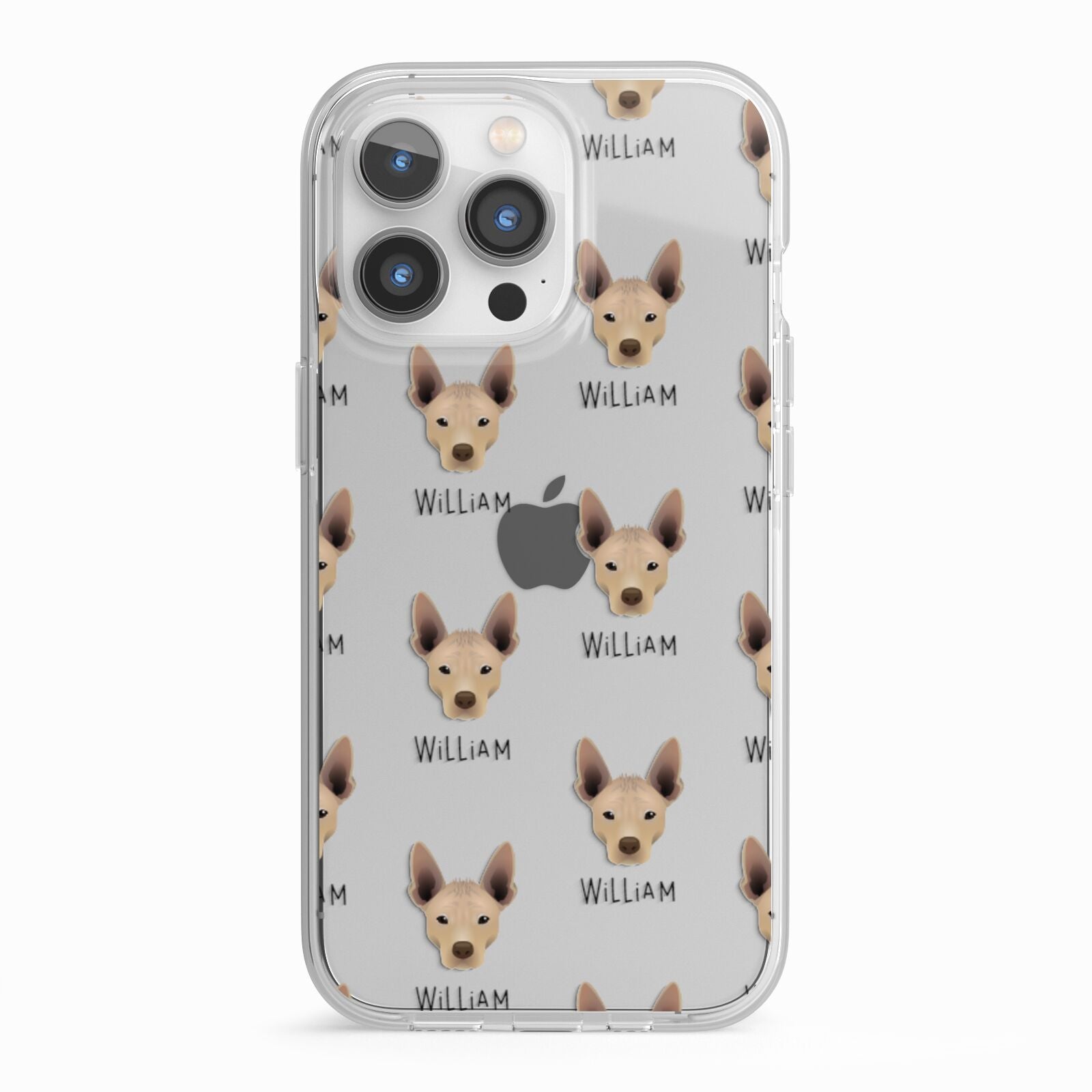 Mexican Hairless Icon with Name iPhone 13 Pro TPU Impact Case with White Edges