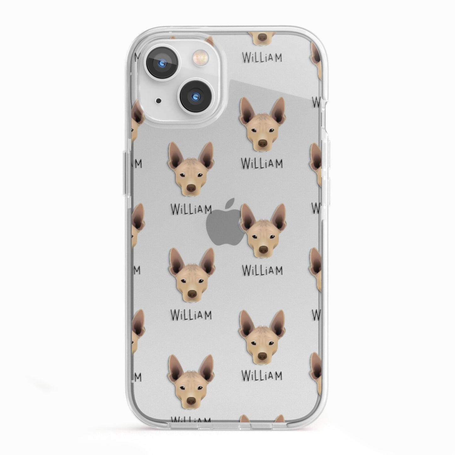 Mexican Hairless Icon with Name iPhone 13 TPU Impact Case with White Edges
