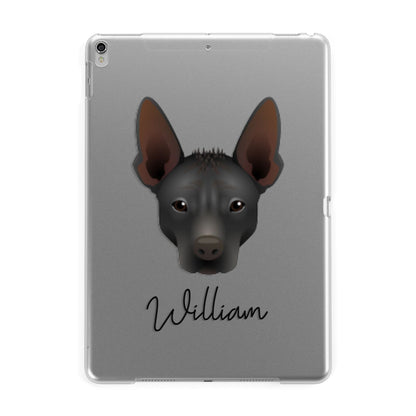 Mexican Hairless Personalised Apple iPad Silver Case