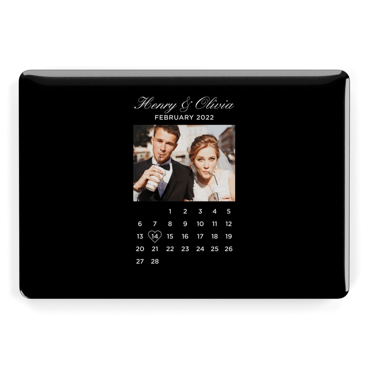 Milestone Date Personalised Photo Apple MacBook Case