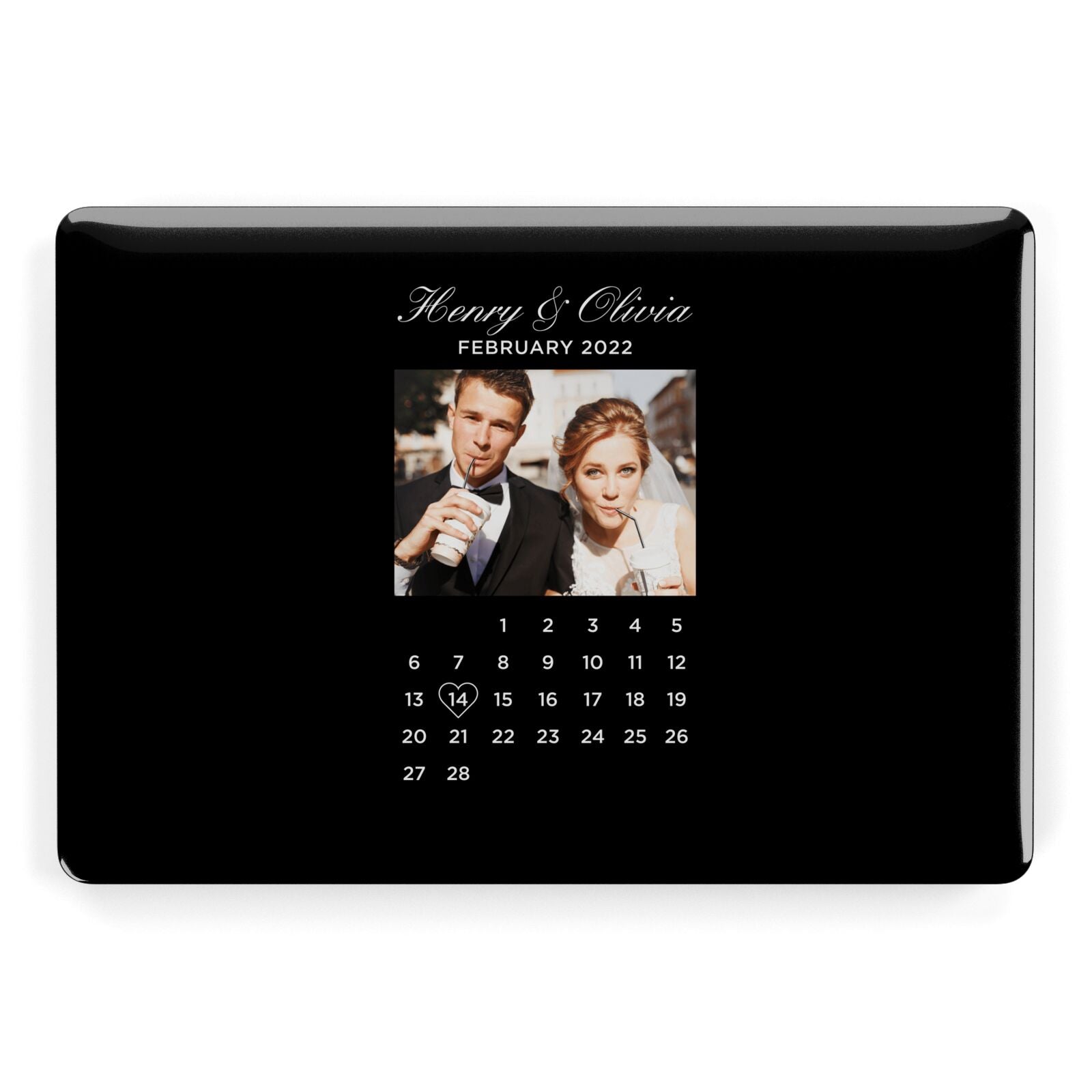 Milestone Date Personalised Photo Apple MacBook Case