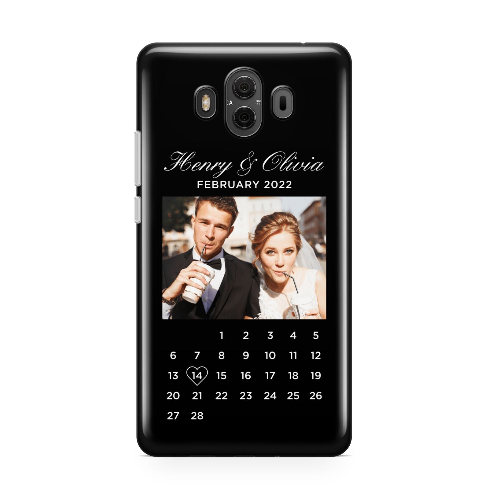 Milestone Date Personalised Photo Huawei Mate 10 Protective Phone Case
