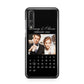 Milestone Date Personalised Photo Huawei P20 Pro Phone Case