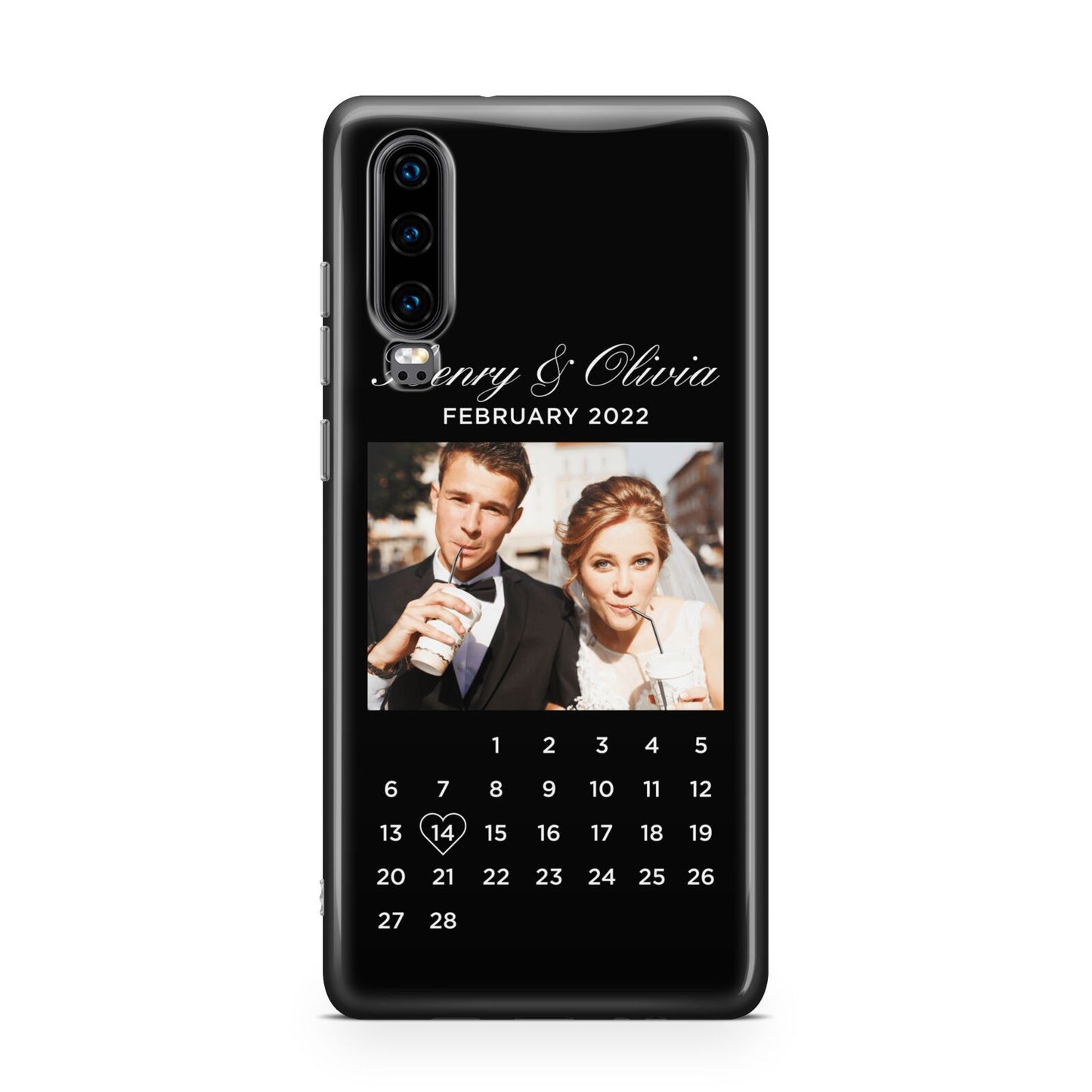 Milestone Date Personalised Photo Huawei P30 Phone Case