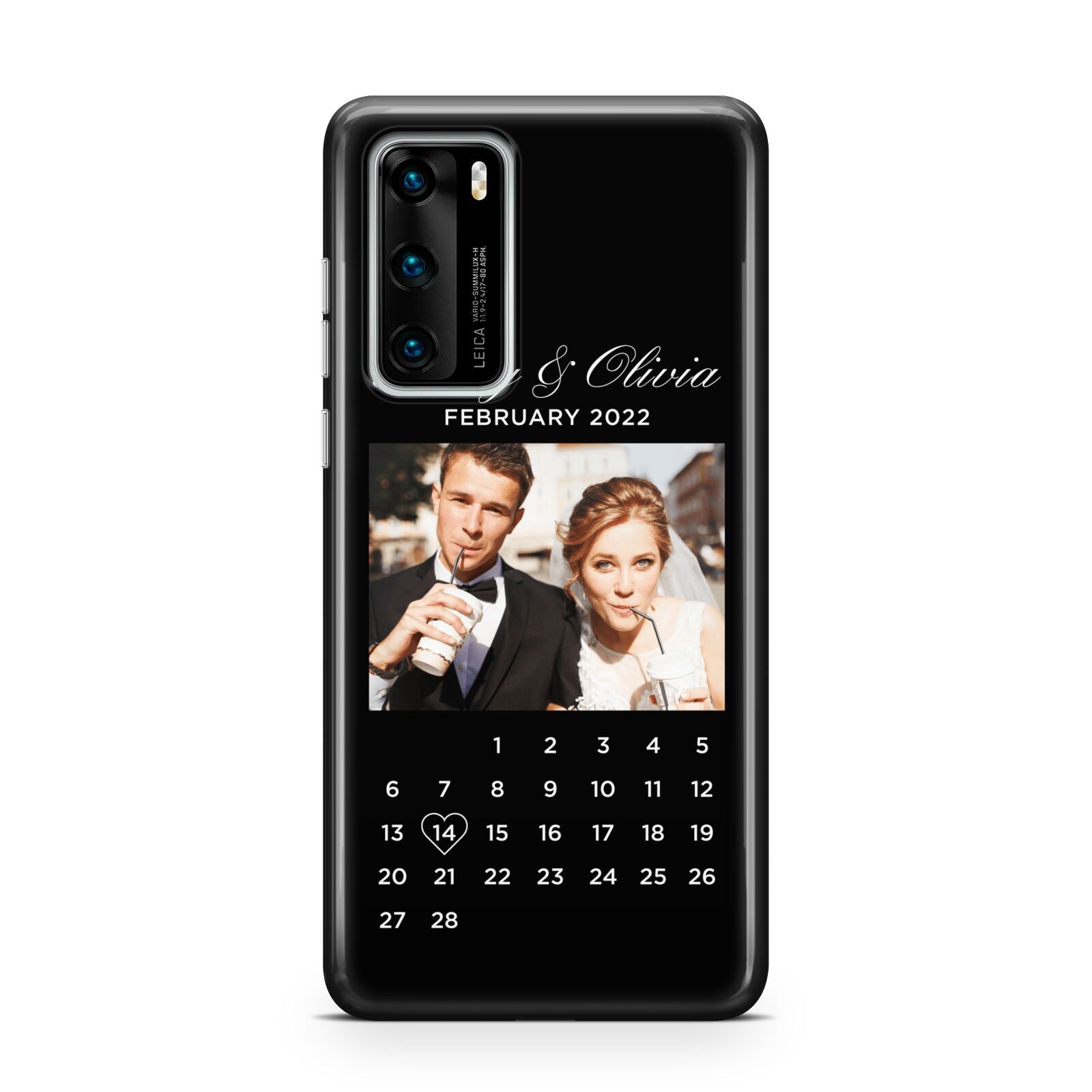 Milestone Date Personalised Photo Huawei P40 Phone Case