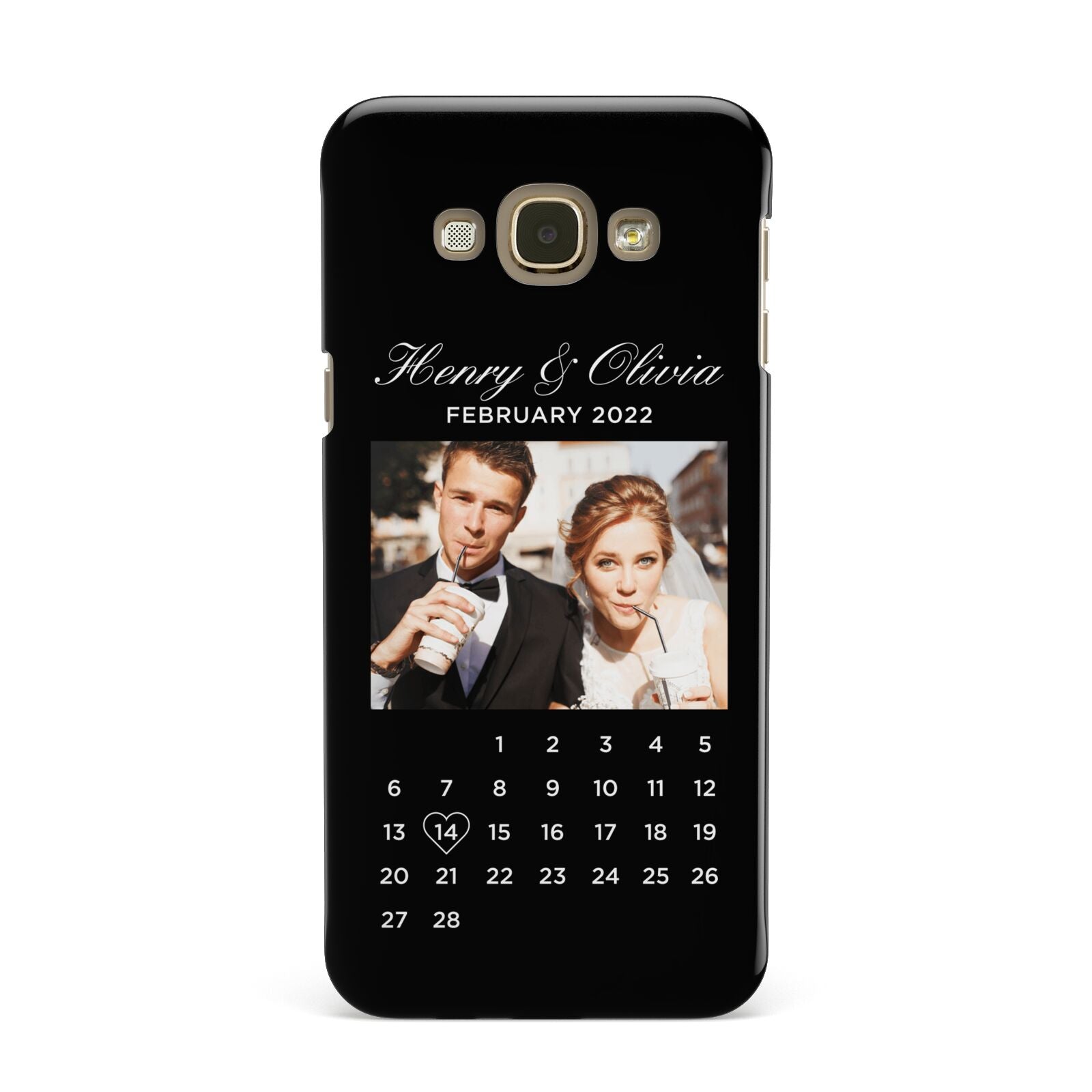 Milestone Date Personalised Photo Samsung Galaxy A8 Case
