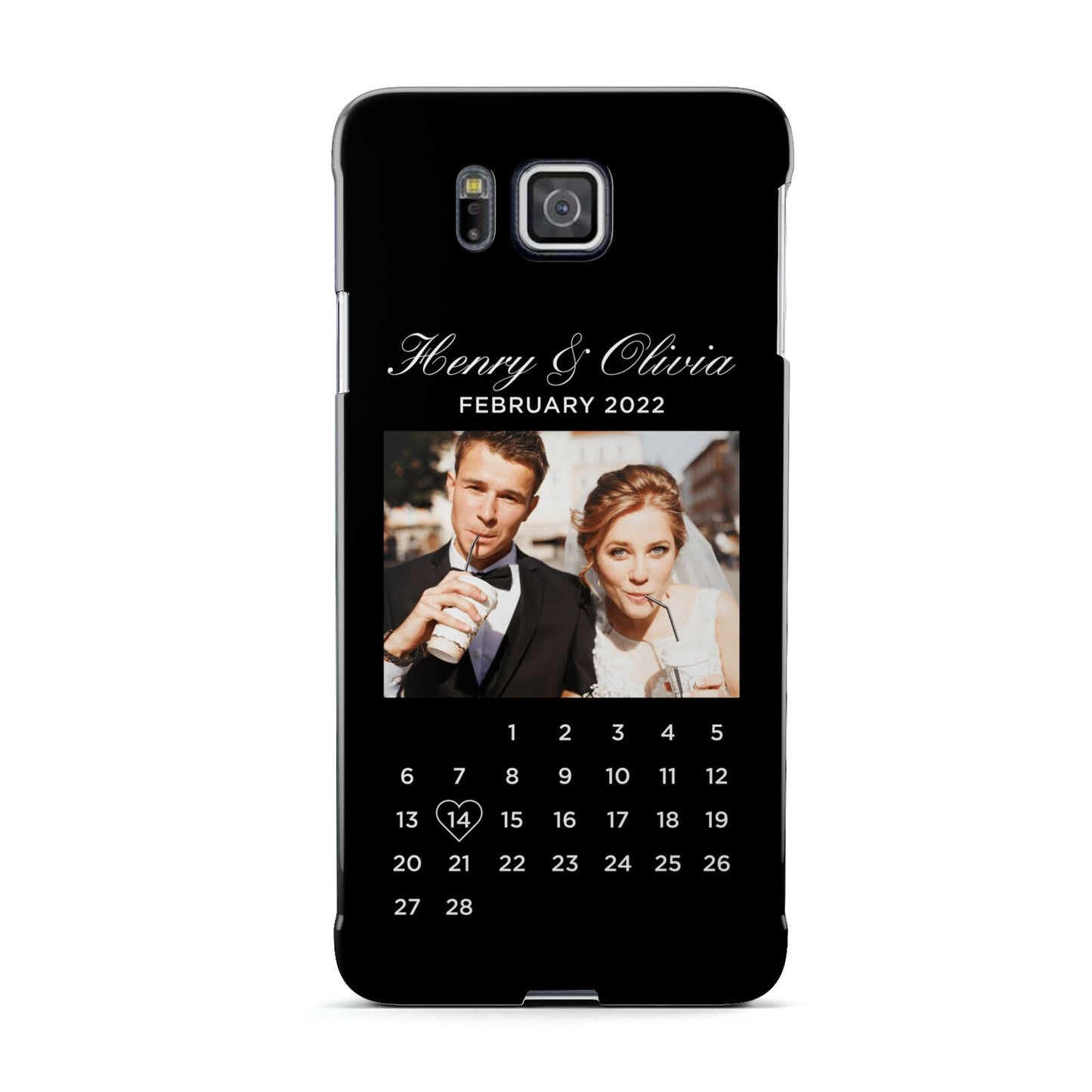 Milestone Date Personalised Photo Samsung Galaxy Alpha Case