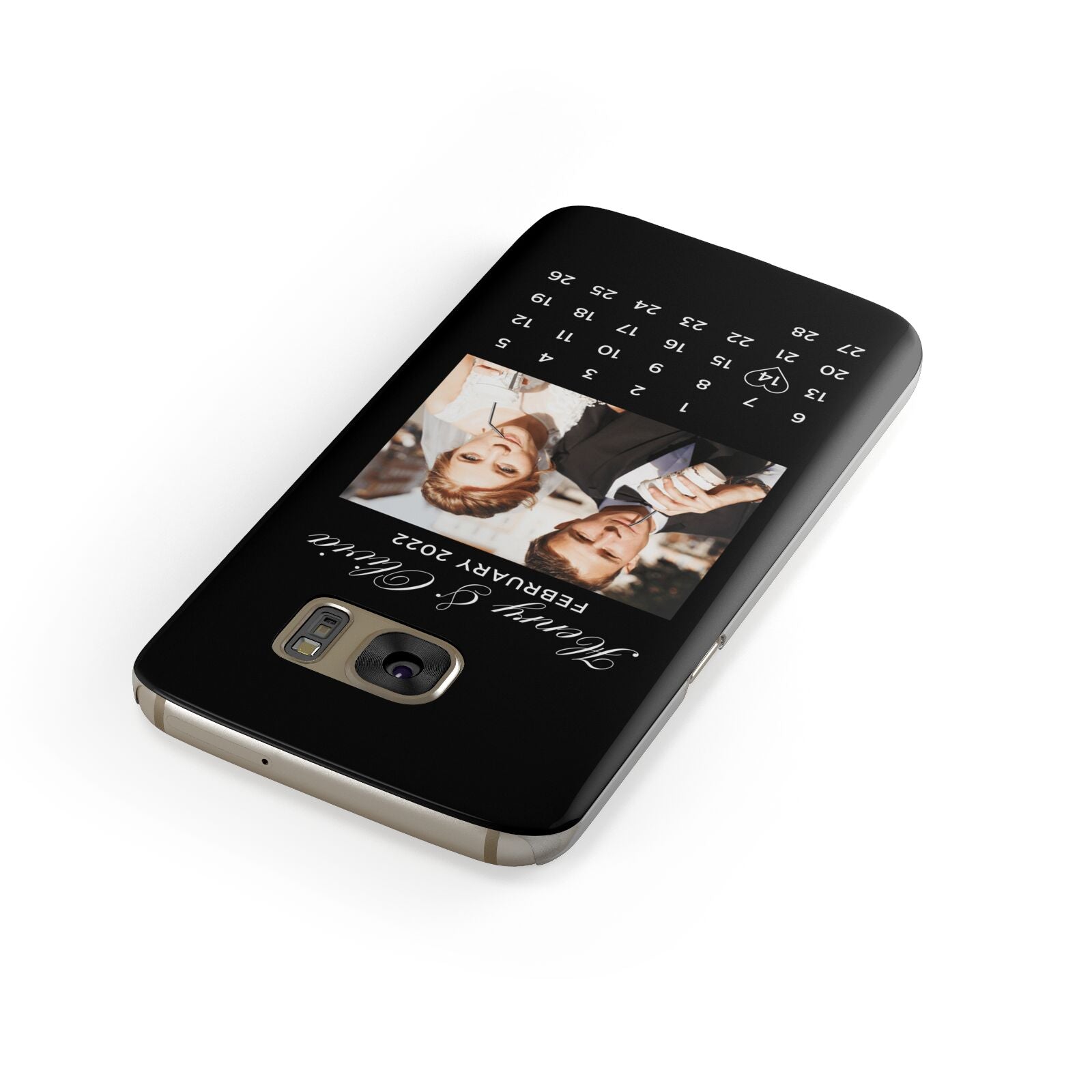 Milestone Date Personalised Photo Samsung Galaxy Case Front Close Up
