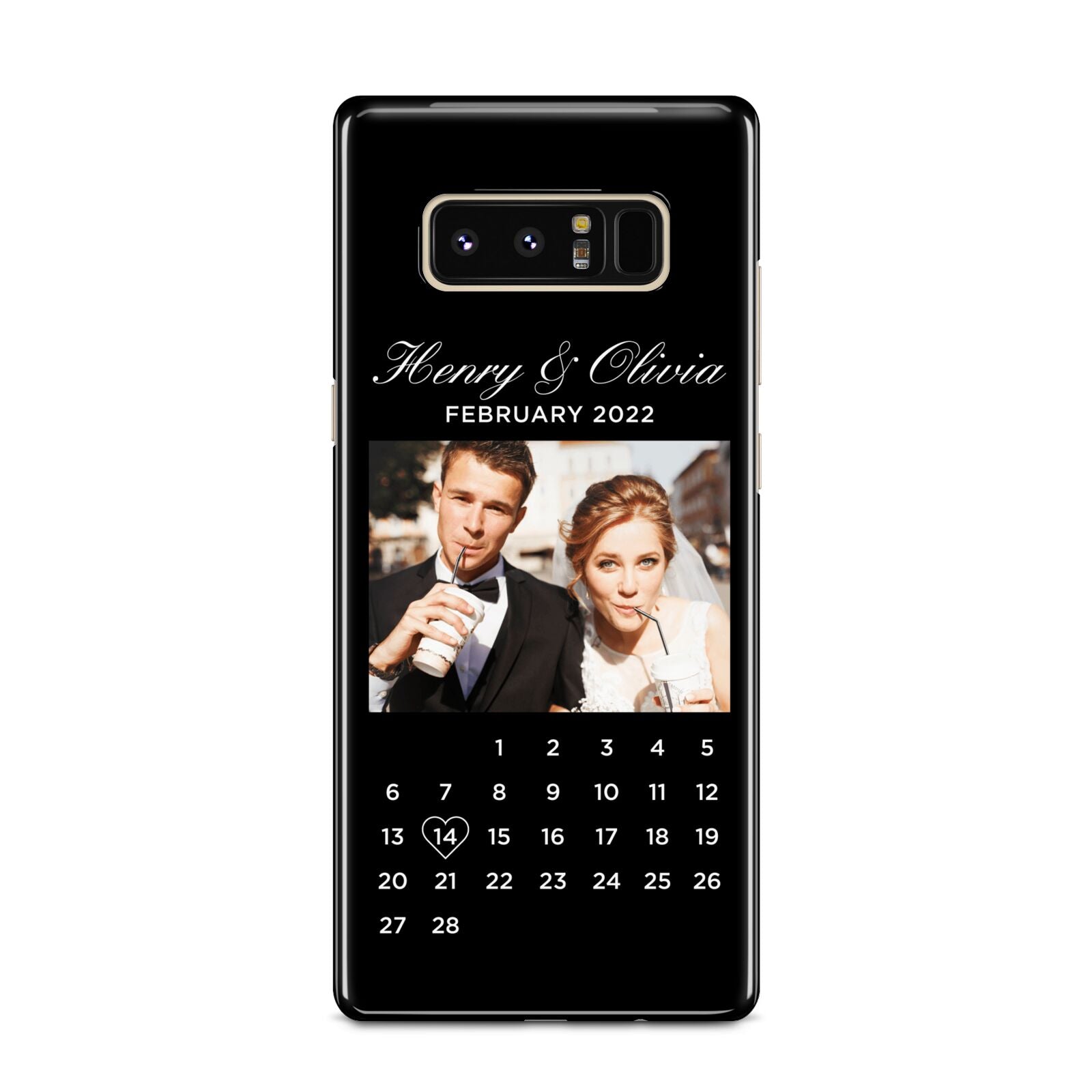 Milestone Date Personalised Photo Samsung Galaxy Note 8 Case