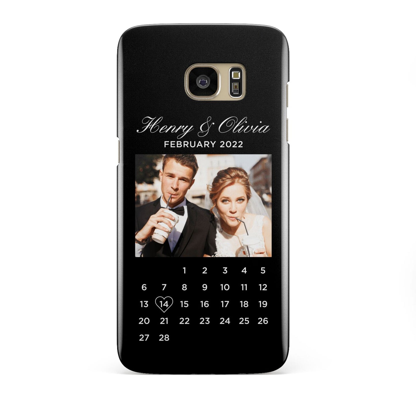 Milestone Date Personalised Photo Samsung Galaxy S7 Edge Case