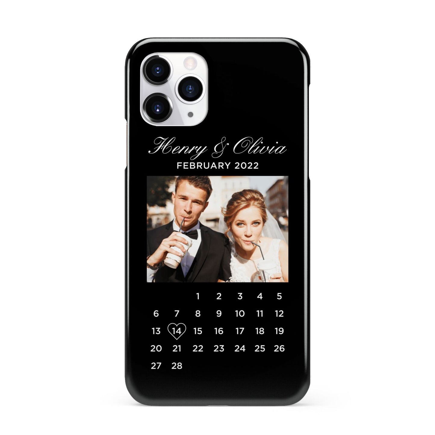 Milestone Date Personalised Photo iPhone 11 Pro 3D Snap Case