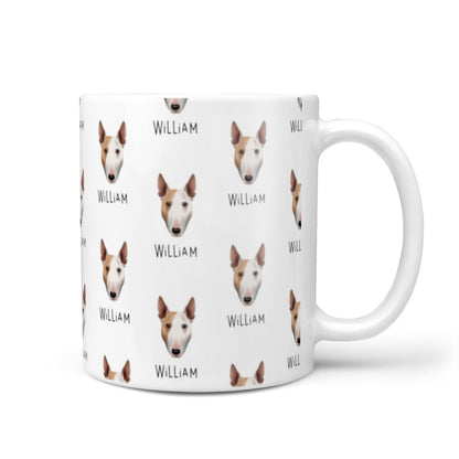 Miniature Bull Terrier Icon with Name 10oz Mug