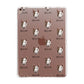 Miniature Bull Terrier Icon with Name Apple iPad Rose Gold Case