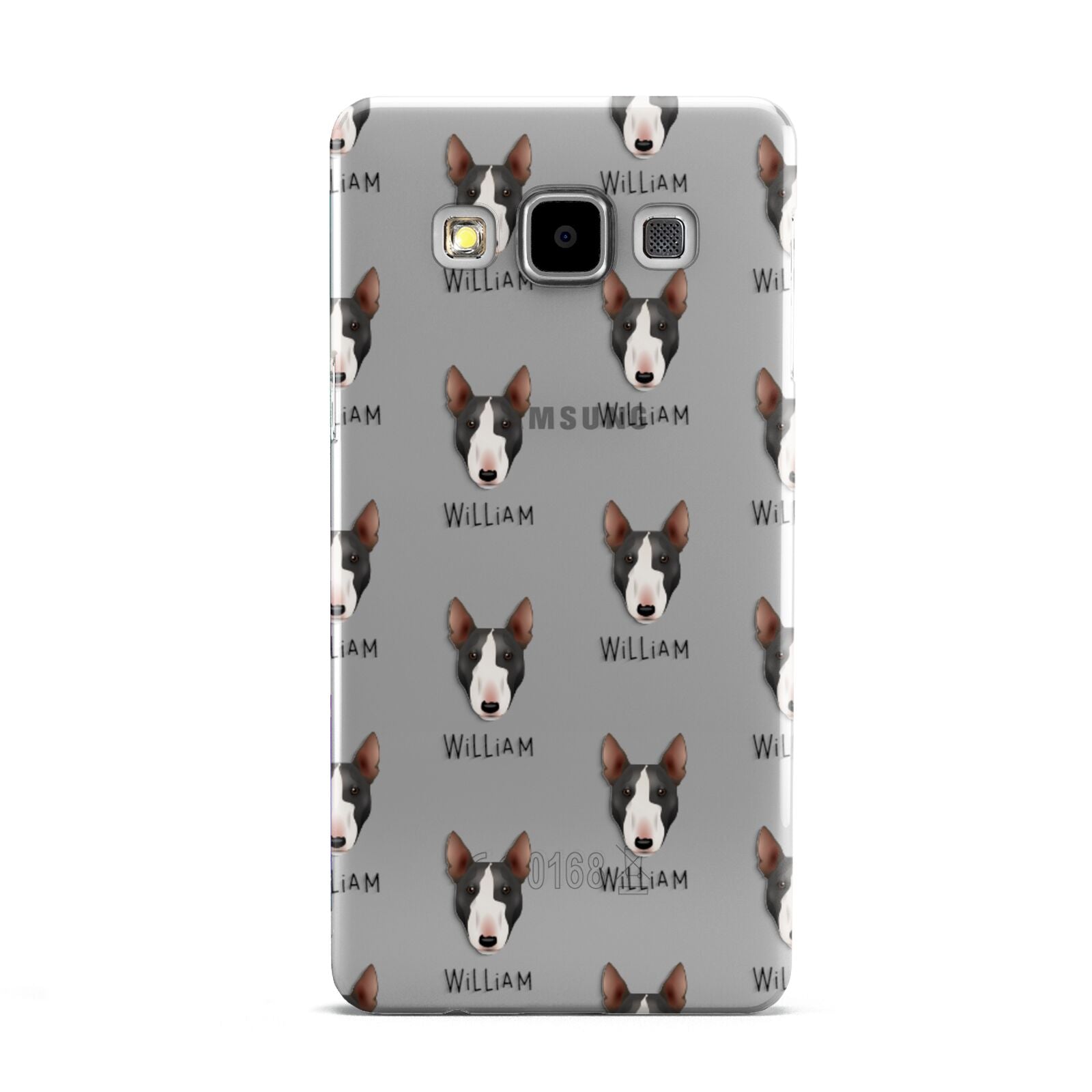 Miniature Bull Terrier Icon with Name Samsung Galaxy A5 Case