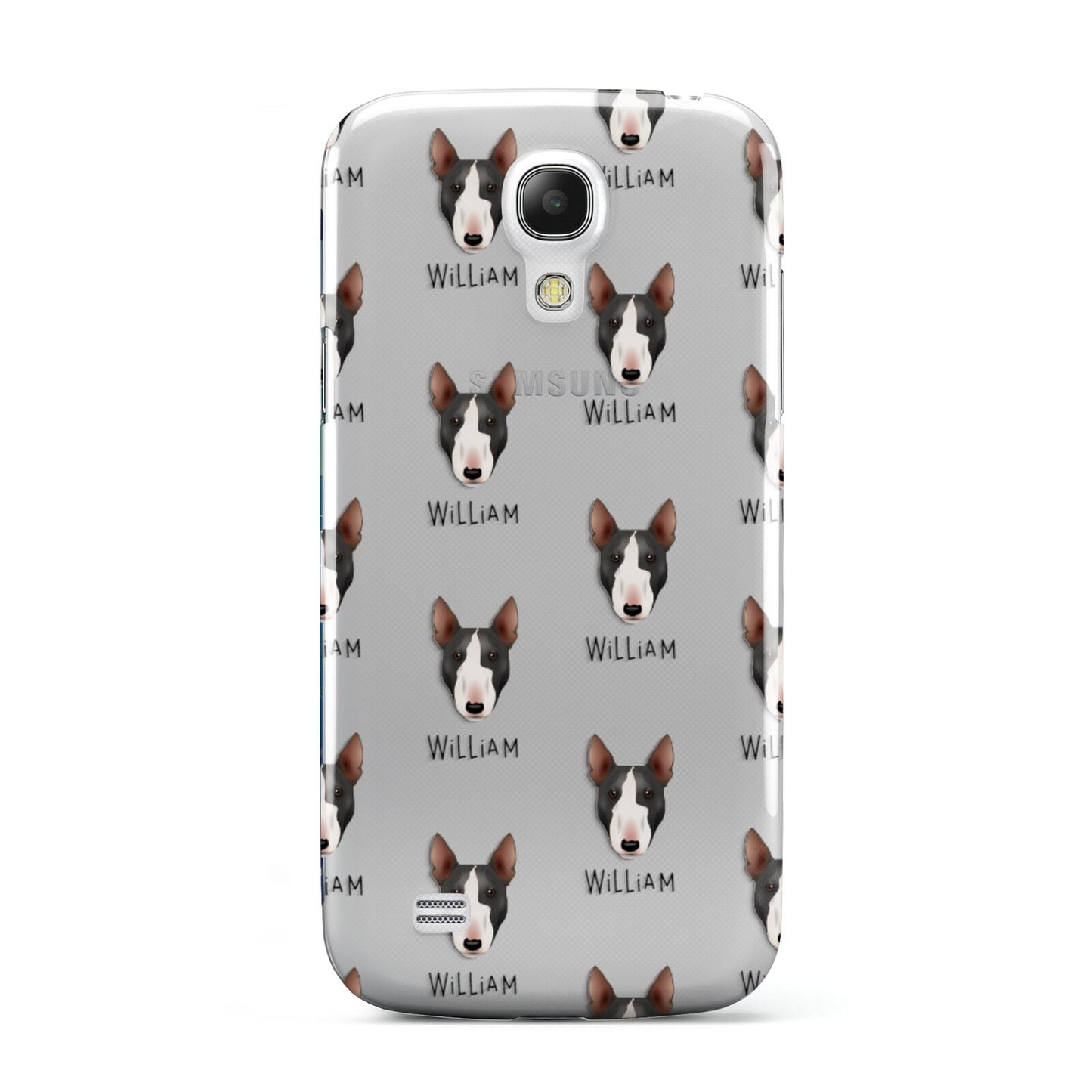 Miniature Bull Terrier Icon with Name Samsung Galaxy S4 Mini Case