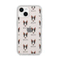 Miniature Bull Terrier Icon with Name iPhone 14 Clear Tough Case Starlight