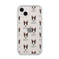 Miniature Bull Terrier Icon with Name iPhone 14 Plus Clear Tough Case Starlight