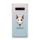 Miniature Bull Terrier Personalised Samsung Galaxy S10 Plus Case