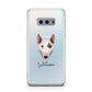 Miniature Bull Terrier Personalised Samsung Galaxy S10E Case