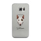 Miniature Bull Terrier Personalised Samsung Galaxy S6 Edge Case