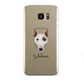 Miniature Bull Terrier Personalised Samsung Galaxy S7 Edge Case