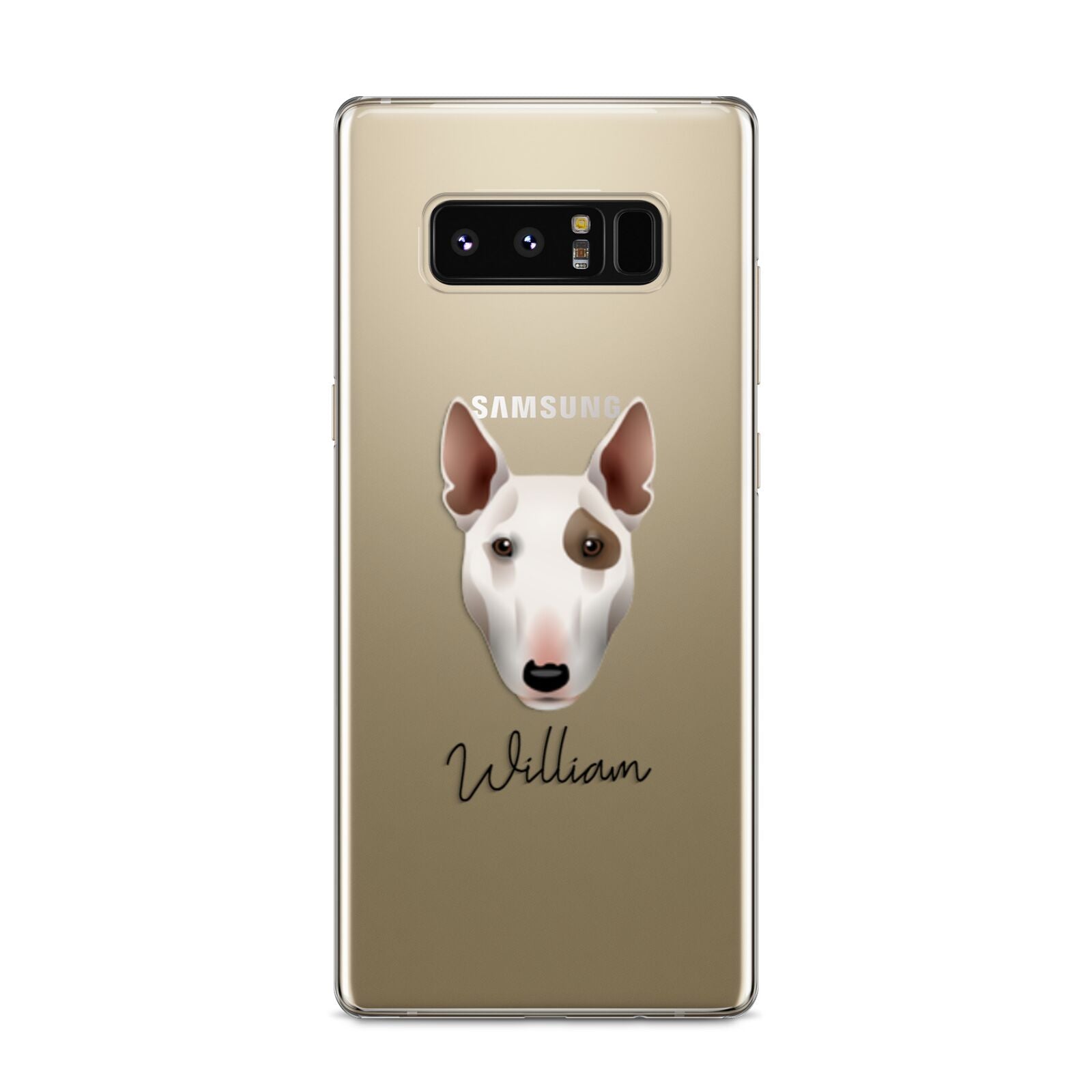 Miniature Bull Terrier Personalised Samsung Galaxy S8 Case