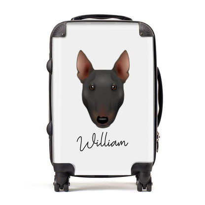 Miniature Bull Terrier Personalised Suitcase
