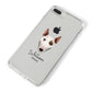 Miniature Bull Terrier Personalised iPhone 8 Plus Bumper Case on Silver iPhone Alternative Image