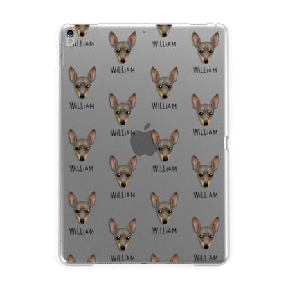 Miniature Pinscher Icon with Name Apple iPad Silver Case