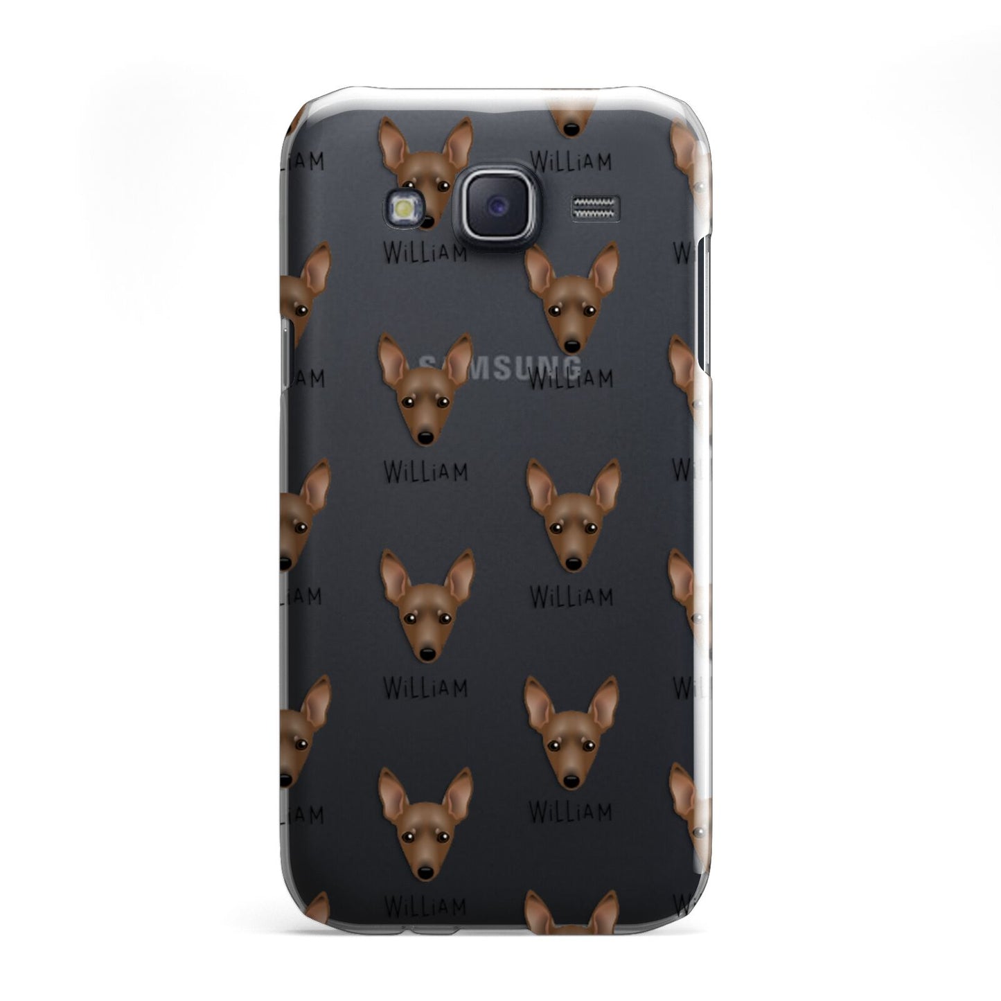 Miniature Pinscher Icon with Name Samsung Galaxy J5 Case