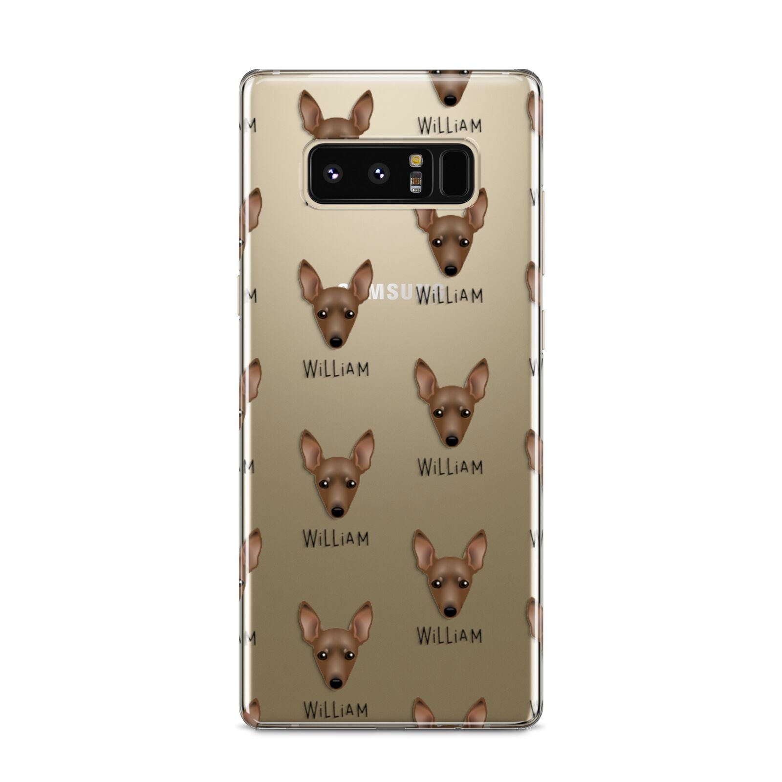 Miniature Pinscher Icon with Name Samsung Galaxy S8 Case