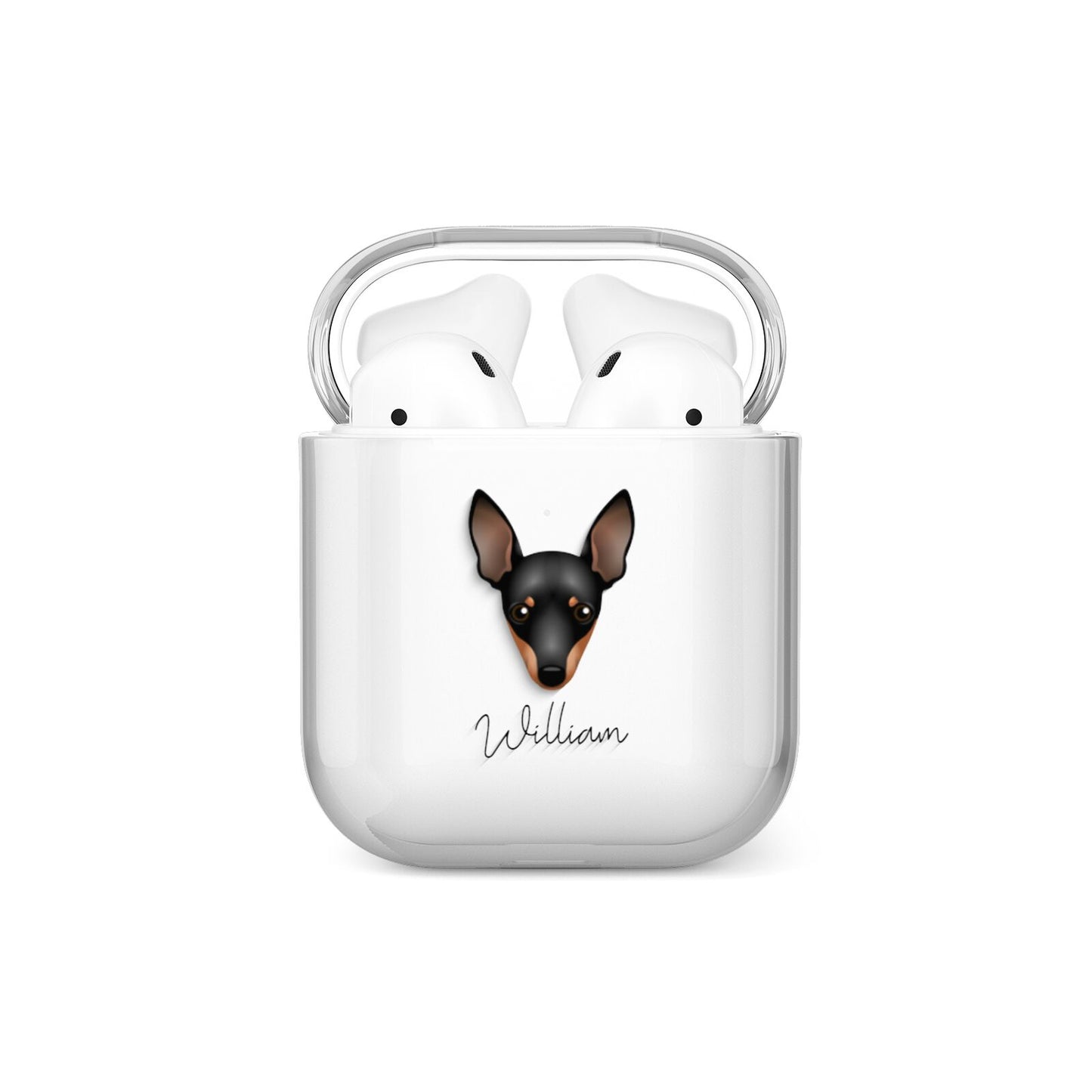 Miniature Pinscher Personalised AirPods Case