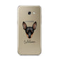 Miniature Pinscher Personalised Samsung Galaxy A5 2017 Case on gold phone