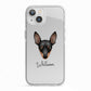 Miniature Pinscher Personalised iPhone 13 TPU Impact Case with White Edges