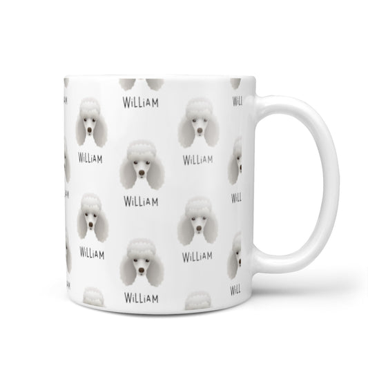 Miniature Poodle Icon with Name 10oz Mug