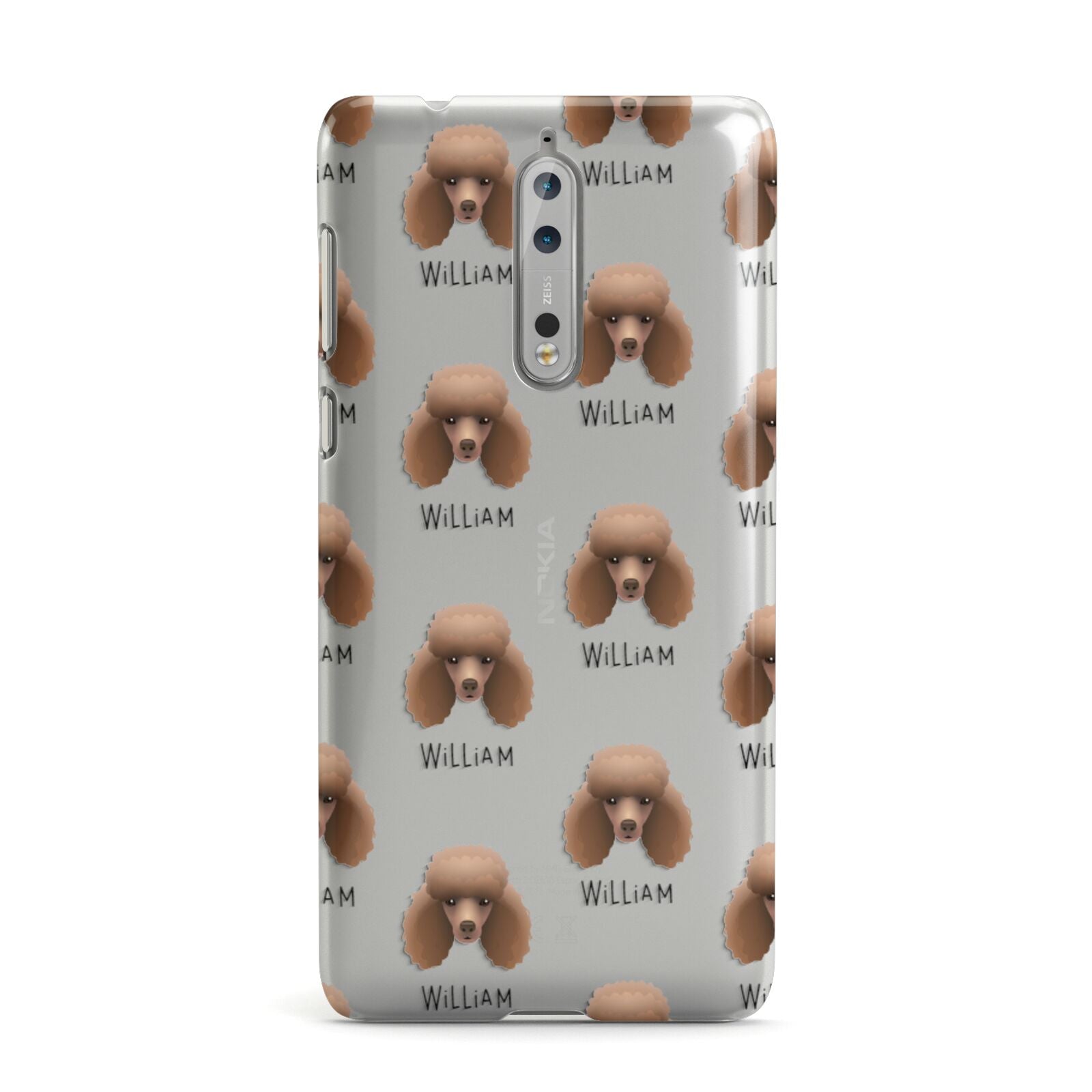 Miniature Poodle Icon with Name Nokia Case