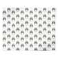 Miniature Poodle Icon with Name Personalised Wrapping Paper Alternative