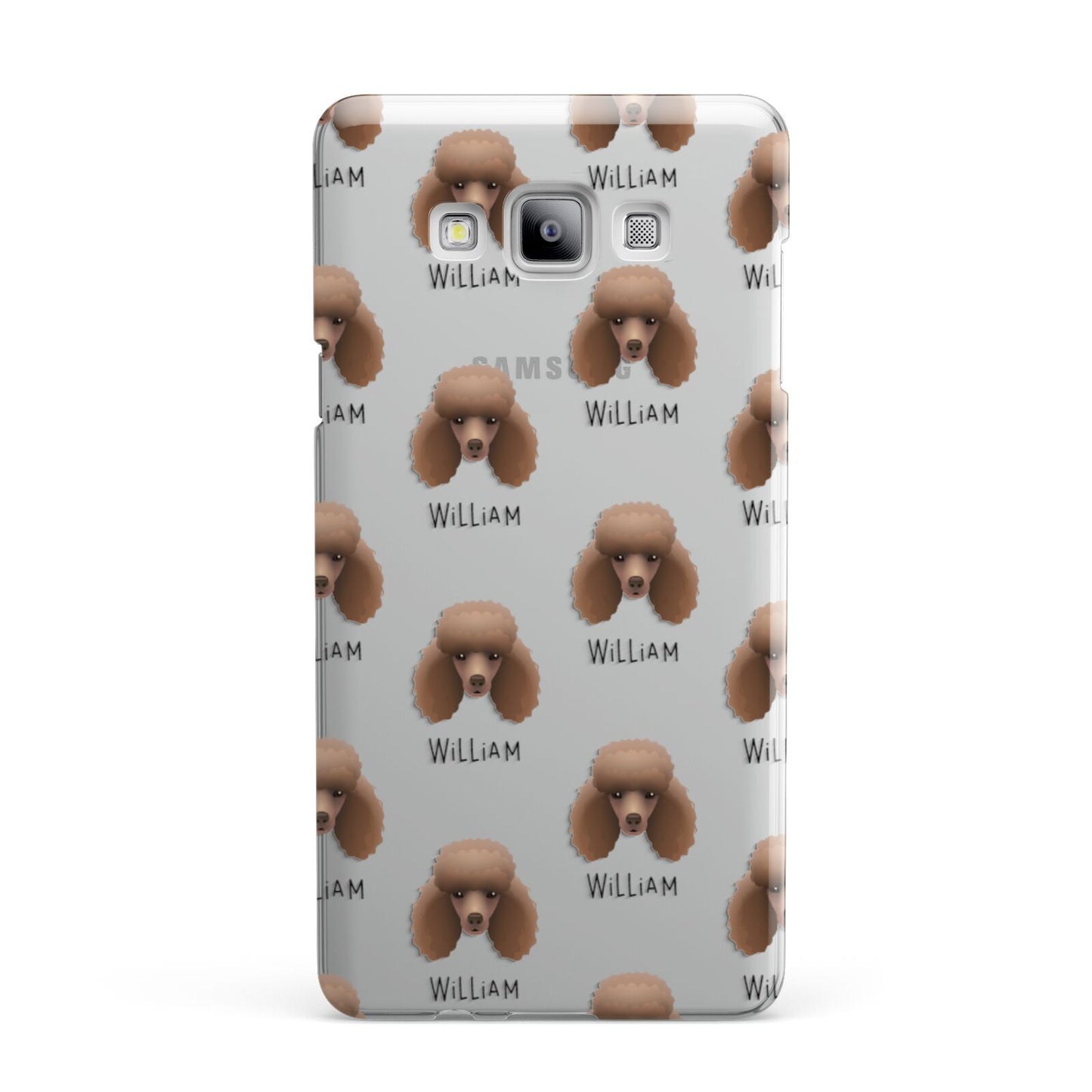Miniature Poodle Icon with Name Samsung Galaxy A7 2015 Case