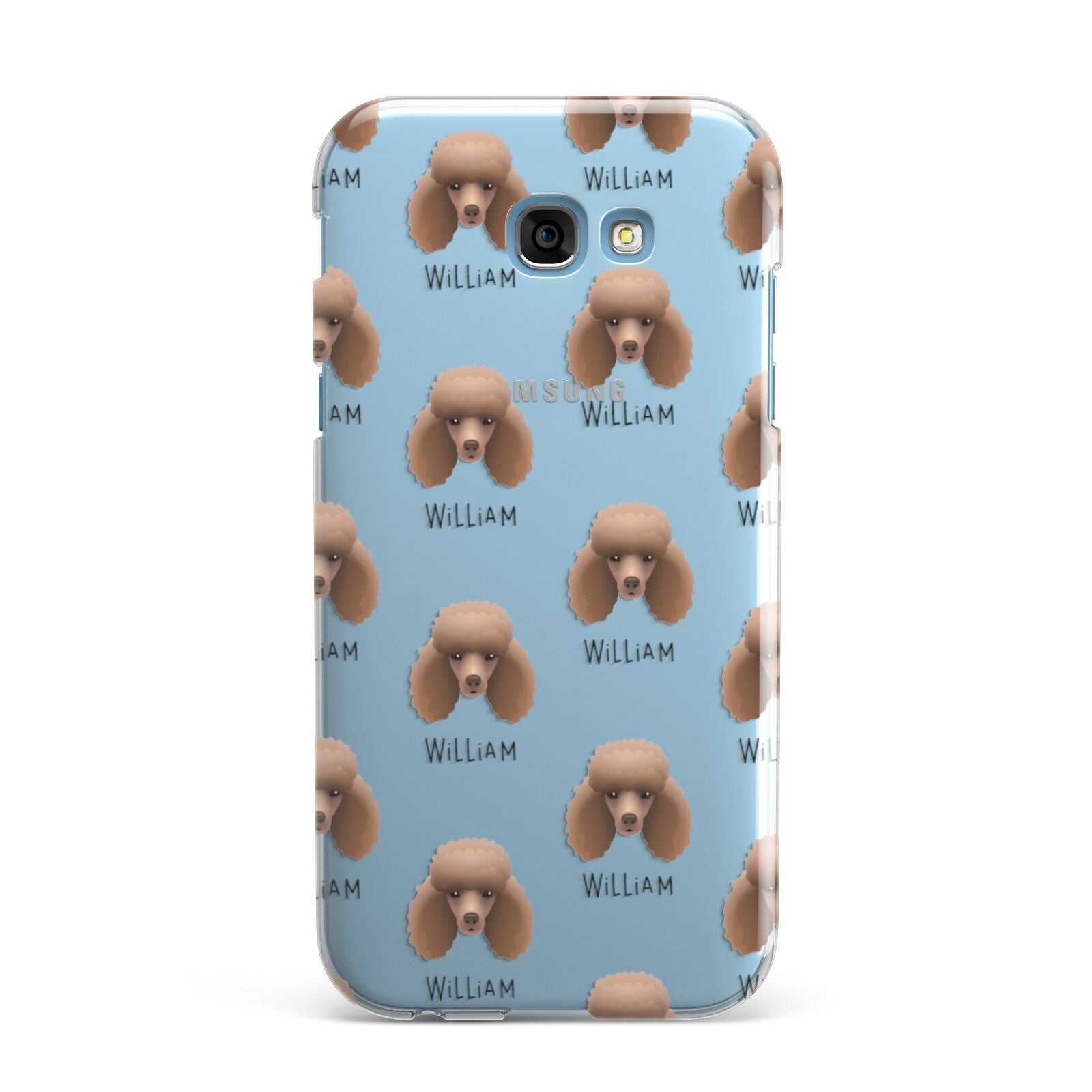 Miniature Poodle Icon with Name Samsung Galaxy A7 2017 Case