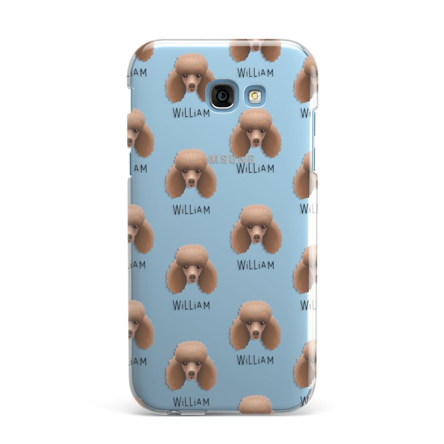 Miniature Poodle Icon with Name Samsung Galaxy A7 2017 Case