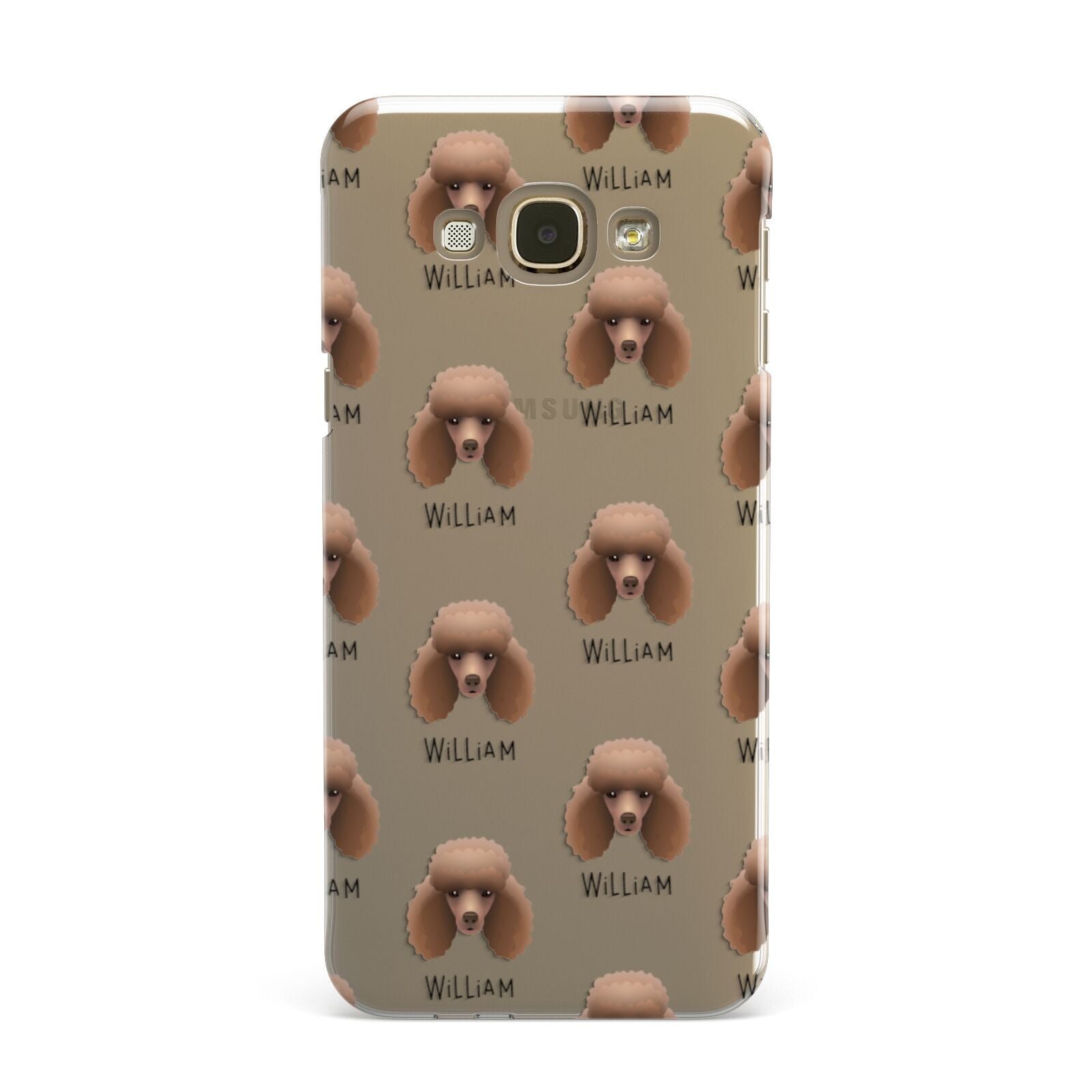 Miniature Poodle Icon with Name Samsung Galaxy A8 Case