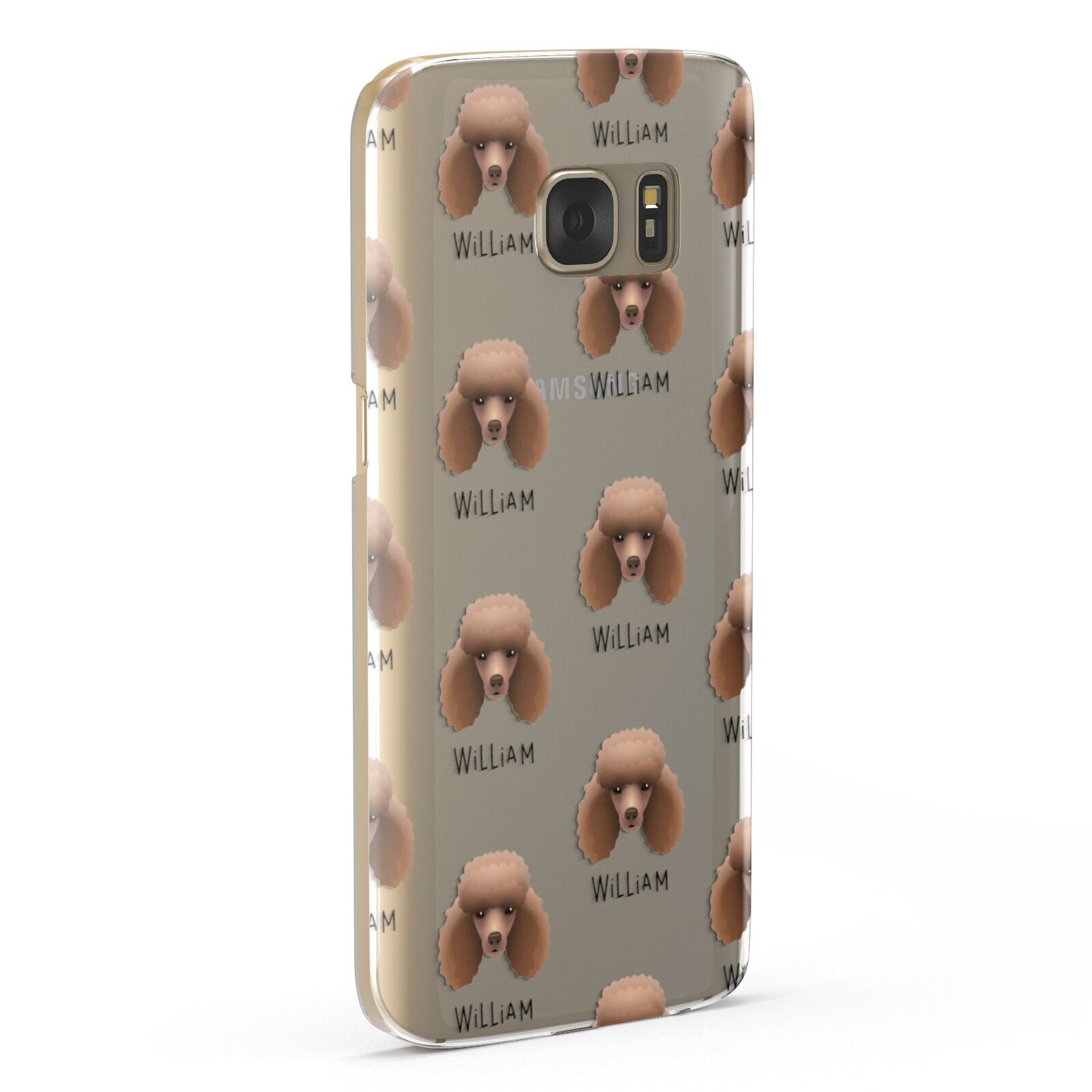Miniature Poodle Icon with Name Samsung Galaxy Case Fourty Five Degrees