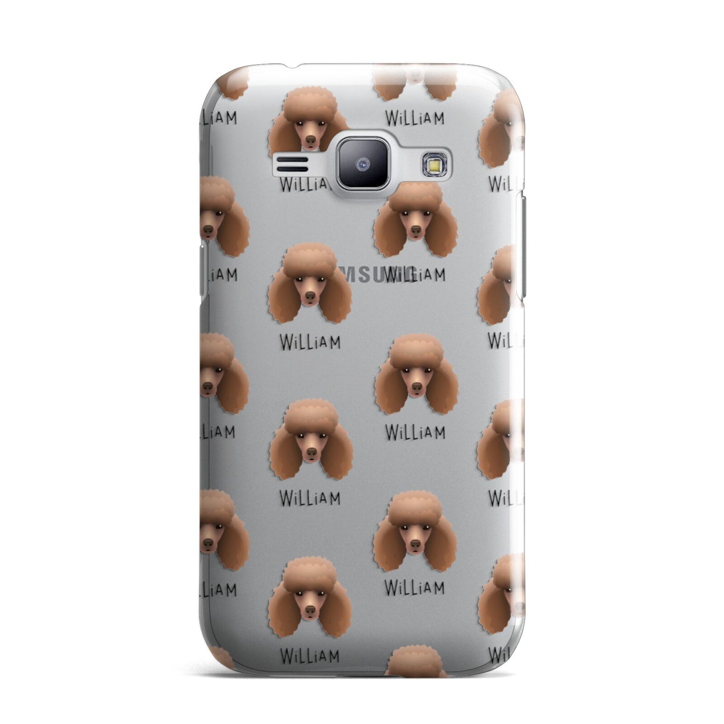 Miniature Poodle Icon with Name Samsung Galaxy J1 2015 Case